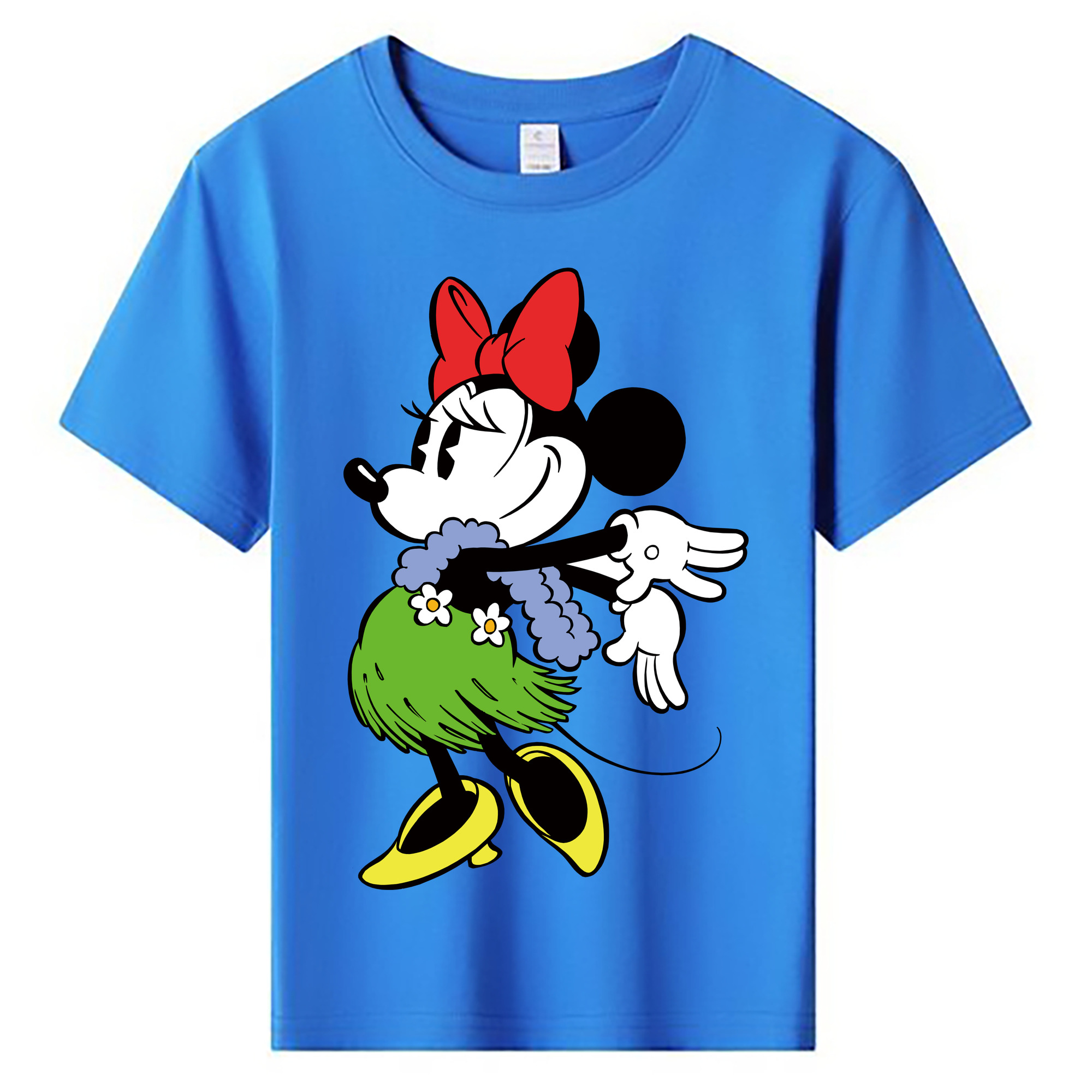 ミッキーマウス Mickey Mouse 綿100％キッズTシャツ（フロントプリント）